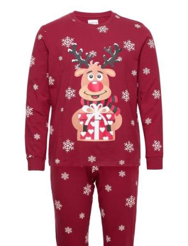 Rudolph's Cute Pajamas Pyjamas Red Christmas Sweats