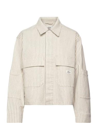 Field Pin Soleil Jacket Dongerijakke Denimjakke Beige Mads Nørgaard