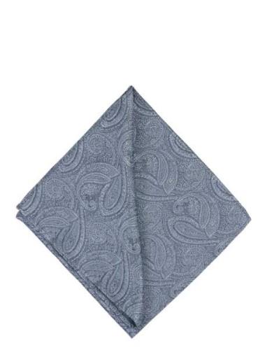 Paisley Silk Pocket Square Lommetørkle Navy Portia 1924