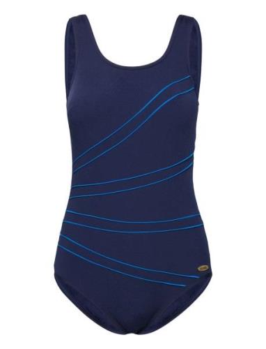 Swimsuit Keira Badedrakt Badetøy Navy Damella Of Sweden