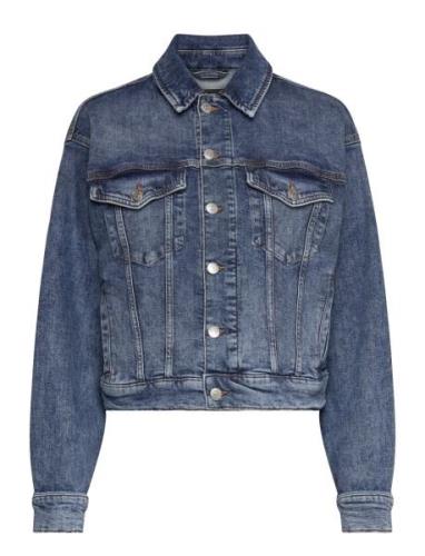 C_Trucker Jacket Dongerijakke Denimjakke Blue BOSS