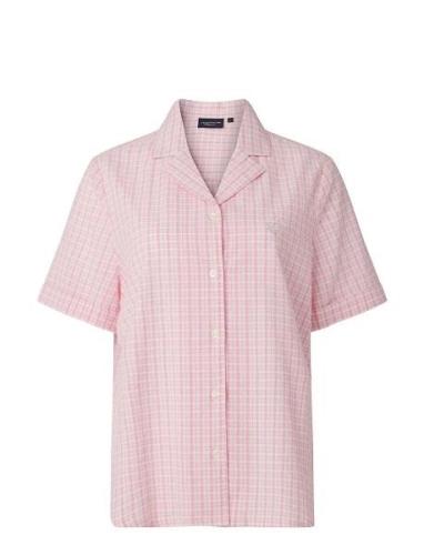 Lauren Organic Cotton Seersucker Pajama Set Pyjamas Pink Lexington Hom...