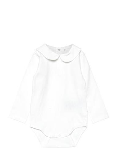 Body Ls W. Collar Bodies Long-sleeved White Fixoni