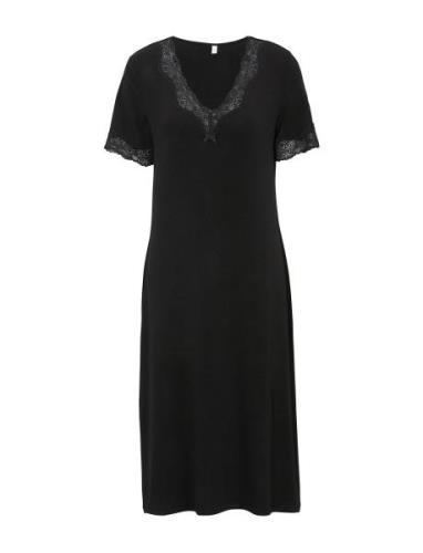 Nightdress Nattkjole Black Damella Of Sweden