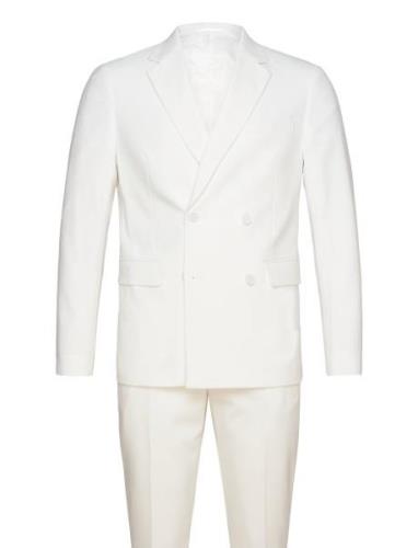 Plain Db Mens Suit - Normal Lenght Dress White Lindbergh