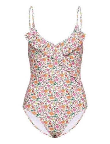 Anemona Bly Frill Swimsuit Badedrakt Badetøy  Becksöndergaard