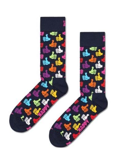 Thumbs Up Sock Lingerie Socks Regular Socks Navy Happy Socks