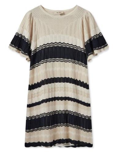 Spryett Knit Dress Kort Kjole Beige MOS MOSH