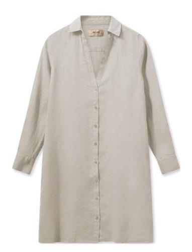 Mmrielle Linen Dress Kort Kjole Beige MOS MOSH