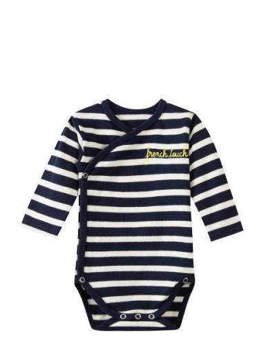 Cain Ml French Touch/Gots Langermet Bodysuit Navy Maison Labiche Paris