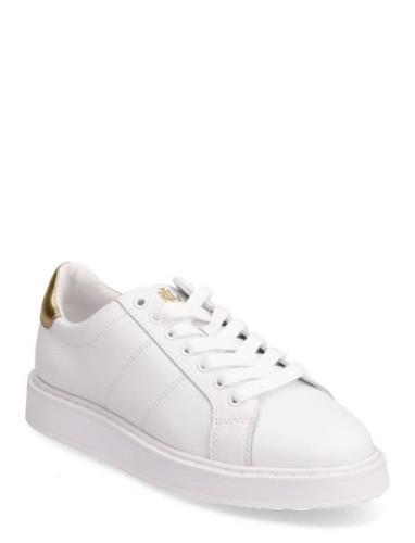 Angeline Iv Action Leather Sneaker Lave Sneakers White Lauren Ralph La...