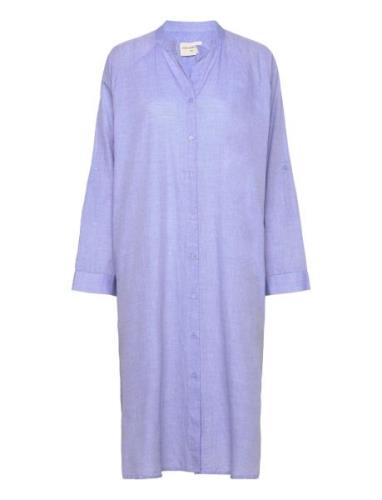 Remain Shirtdress Chambray Knelang Kjole Blue Moshi Moshi Mind