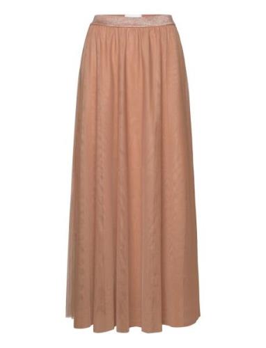 Nuea Maxi Skirt Langt Skjørt Beige Nümph