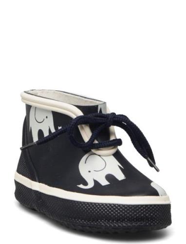 Low Wellies W.elephant Print Gummistøvler Navy CeLaVi