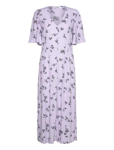 Dresses Light Woven Knelang Kjole Purple Esprit Casual