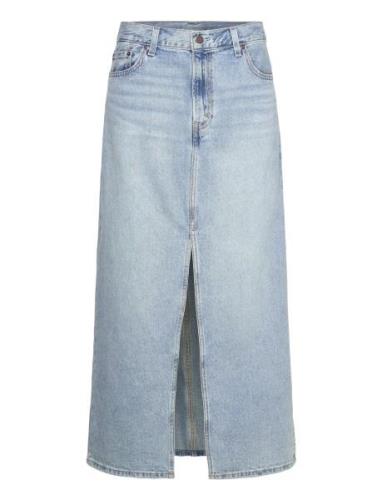 Ankle Column Skirt Please Hold Knelangt Skjørt Blue LEVI´S Women