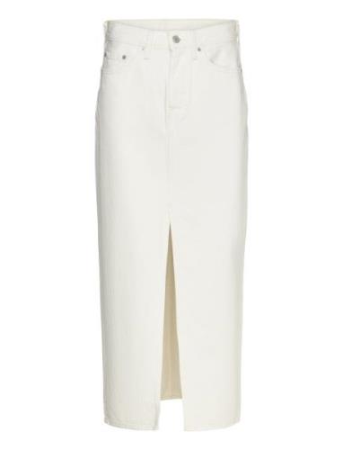 Ankle Column Skirt Snowing In Langt Skjørt White LEVI´S Women