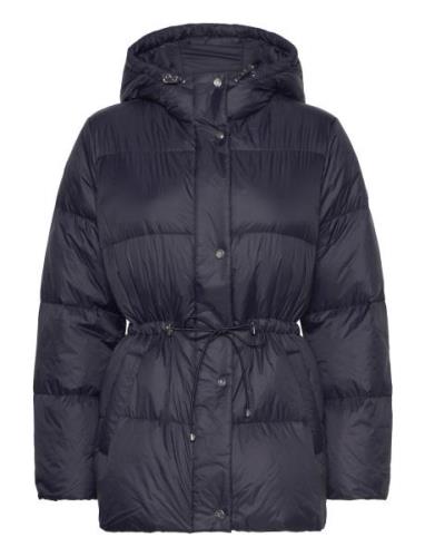 Hooded Down Coat Fôret Kåpe Navy Lauren Ralph Lauren