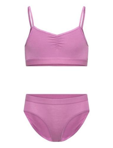 Jinny Set Undertøysett Pink Molo