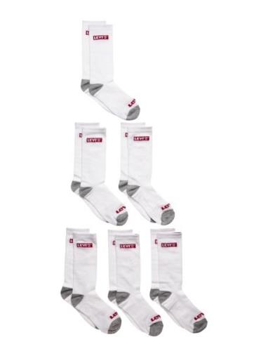 Levi's® Core Regular Length Socks 6-Pack Sokker Strømper White Levi's