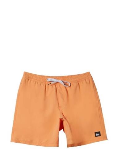 Everyday Solid Volley Yth 14 Badeshorts Orange Quiksilver