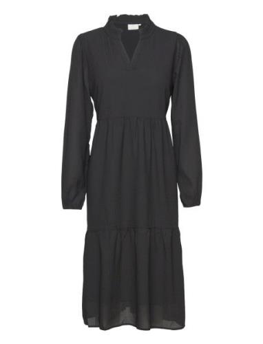 Kadorte Dress Knelang Kjole Black Kaffe