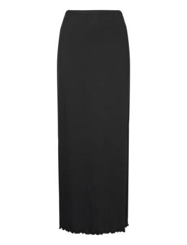 Mae Maxi Skirt Langt Skjørt Black Residus