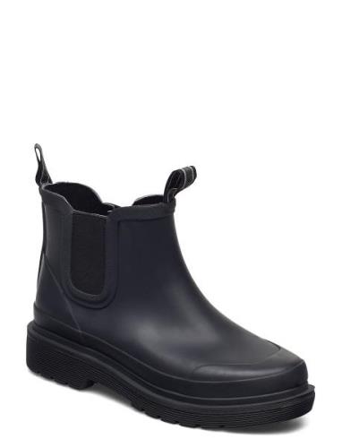 Short Rubber Boots Regnstøvler Sko Black Ilse Jacobsen