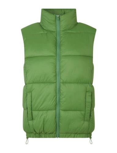 Vest Vests Padded Vests Green Barbara Kristoffersen By Rosemunde