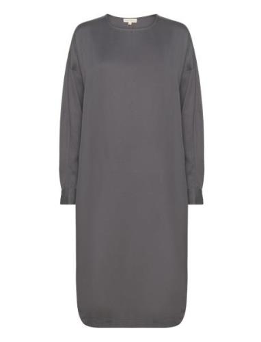 Esbianca Ls Dress Knelang Kjole Grey Esme Studios