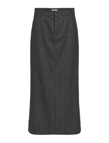 Objadona Hw Ancle Skirt E Wi 23 Langt Skjørt Grey Object