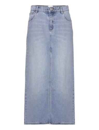 A 99 Low Maxi Skirt Sylvie Langt Skjørt Blue ABRAND