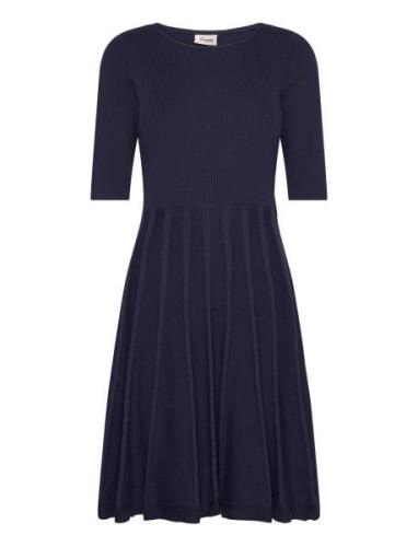 Milly Dresses Knitted Dresses Navy Jumperfabriken