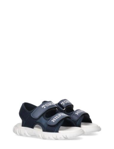 Logo Velcro Sandal Shoes Summer Shoes Sandals Blue Tommy Hilfiger