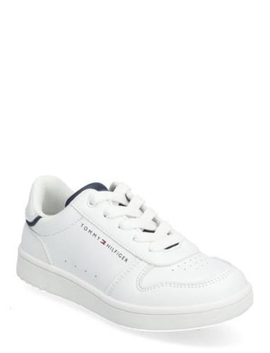 Low Cut Lace-Up Sneaker Lave Sneakers White Tommy Hilfiger