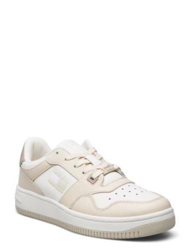 Tjw Retro Basket Tonal Logo Lave Sneakers Beige Tommy Hilfiger