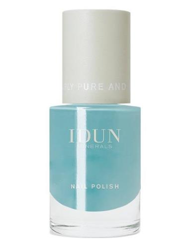 Nail Polish Azurit Neglelakk Sminke Blue IDUN Minerals