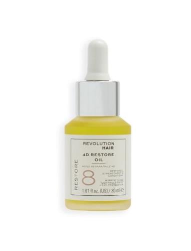 Revolution Haircare 8 4D Restore Oil 30Ml Hårolje White Revolution Hai...