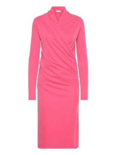 Alanoiw Wrap Dress Knelang Kjole Pink InWear