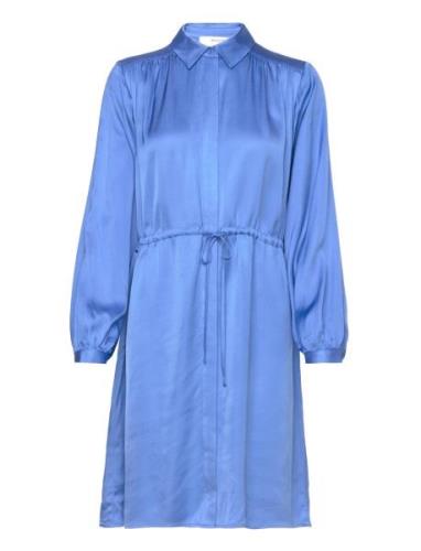 Slfthea Ls Short Dress B Dresses Shirt Dresses Blue Selected Femme