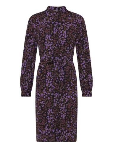 Slkenna Shirt Dress Knelang Kjole Purple Soaked In Luxury