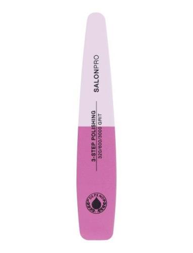 Nail File Salonpro 3-Step Polishing Negleverktøy Negler Nude Depend Co...