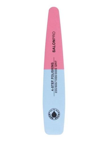 Nail File Salonpro 4-Step Polishing Negleverktøy Negler Nude Depend Co...