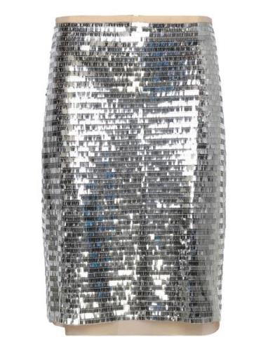 Skirt Kort Skjørt Silver Sofie Schnoor