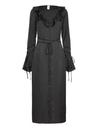 Vallars Dress Knelang Kjole Black Résumé