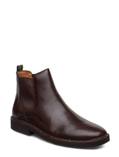 Talan Leather Chelsea Boot Støvletter Chelsea Boot Brown Polo Ralph La...