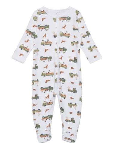 Nbmnightsuit W/F Dog Noos Pyjamas Sie Jumpsuit White Name It