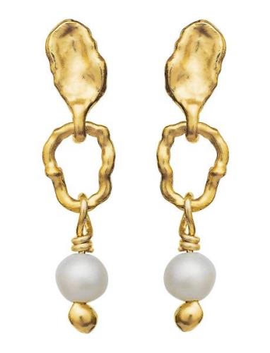 Seraphine Earring Øredobber Smykker Gold Maanesten