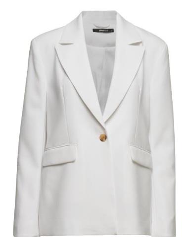 Mille Blazer Blazers Single Breasted Blazers White Gina Tricot