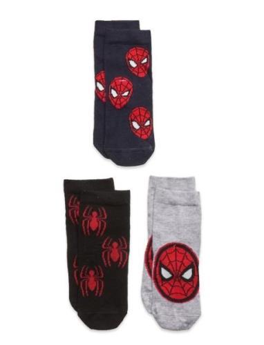 Sb 3P Sock Spiderman Sokker Strømper Multi/patterned Lindex